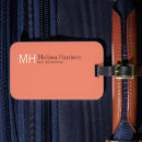 Suche nach eine farbe gepäckanhänger Mit monogramm