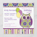 Recherche de hibou coloré invitations Fête