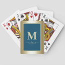 Recherche de marine jeux de cartes Monogramme