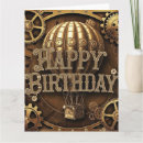 Recherche de steampunk anniversaire cartes Ballon