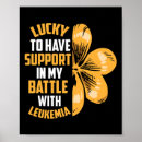 Suche nach vierblättriges kleeblatt poster Leukämie