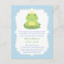 Recherche de grenouille prince invitations Mignon