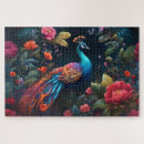 Recherche de peacock puzzles Coloré