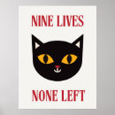 Suche nach neun poster Katze