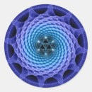 Recherche de spirale fractale autocollants Psychédélique