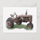Recherche de tracteurs cartes postales Vintage