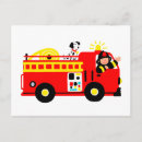 Recherche de camion pompiers cartes postales Enfant
