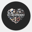 Recherche de secrétaire de bureau autocollants Réceptionniste vétérinaire