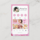 Recherche de profil cartes visite Profil des médias sociaux