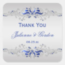 Recherche de blue silver mariage autocollants Élégant