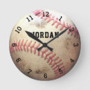 Suche nach personalisierter baseball wanduhren Baseballspieler