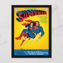 Recherche de héros de bande dessinée cartes postales Superman