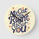 Suche nach süße katze wanduhren Für katzenliebhaber