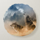 Recherche de sauvage loup coussins Hiver