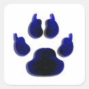 Recherche de empreinte patte bleu autocollants Dog