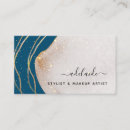 Recherche de bleu or cartes visite Coiffeur