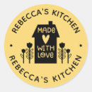 Recherche de baking supplies autocollants Fabriqué avec amour