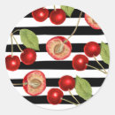 Recherche de cerise vintage autocollants Motif