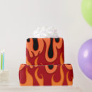 Recherche de flamme papier cadeau Orange