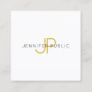 Recherche de blanc et doré cartes visite Élégant