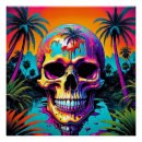 Recherche de crâne psychédélique posters Surréaliste