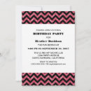 Recherche de chevron rose invitations Moderne