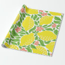 Recherche de motif de citron papier cadeau Tropical