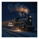 Suche nach vintager zug poster Dampflokomotive