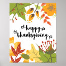 Recherche de happy thanksgiving posters Leaves