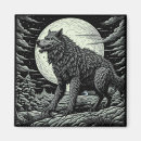 Recherche de de loup refrigérateur magnets Vintage