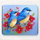 Suche nach blaues blumen mousepads Vögel