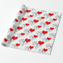 Recherche de coeur rouge papier cadeau Fête