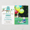 Suche nach 1 der eule geburtstag einladungen Boy