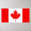 Recherche de drapeau canadien posters Feuille