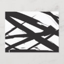 Recherche de lignes noires cartes postales Abstract