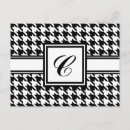 Suche nach hahnentrittmuster postkarten Schwarz weiß