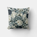 Suche nach dunkelblau und weiß kissen Blume