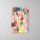 Recherche de dame impressions sur toile Vintage