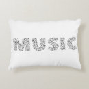 Recherche de notes musique coussins Noir