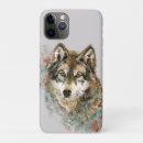 Recherche de loup aquarelle iphone coques Faune