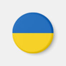 Recherche de coeur jaune magnets Drapeau ukrainien
