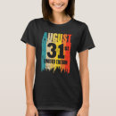 Recherche de v 8 tshirts Août