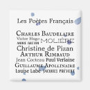 Recherche de poète magnets Littéraire