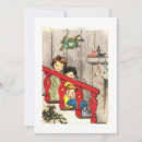 Recherche de escalier vœux cartes Rétro