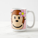 Recherche de fille de singe tasses Rose