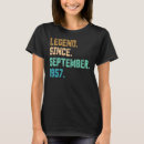 Suche nach legende seit 1957 tshirts Jahr