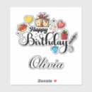 Recherche de présentation autocollants Anniversaire