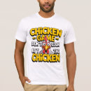 Recherche de poulet drôle tshirts Mème