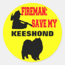 Recherche de keeshond autocollants Pompier
