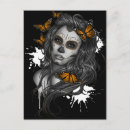 Recherche de crânes de sucre cartes postales Tatouage